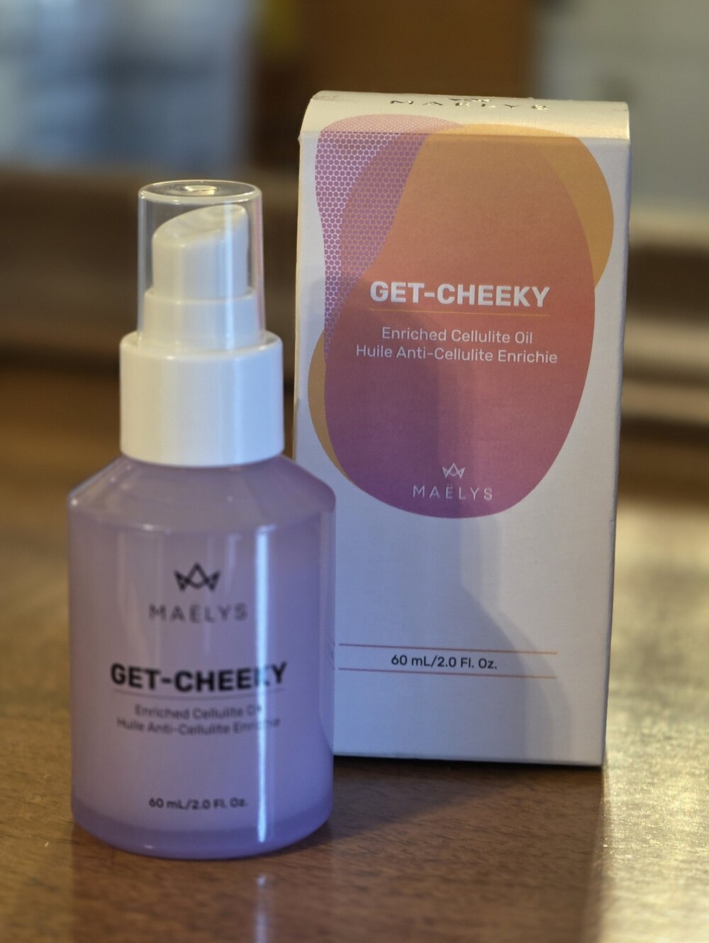 Maelys GET-CHEEKY Enriched Cellulite Oil - Pink/Orange